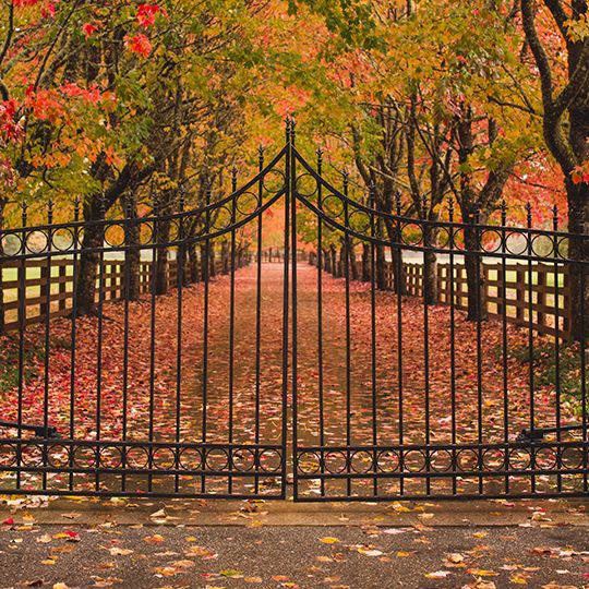 Gated driveway